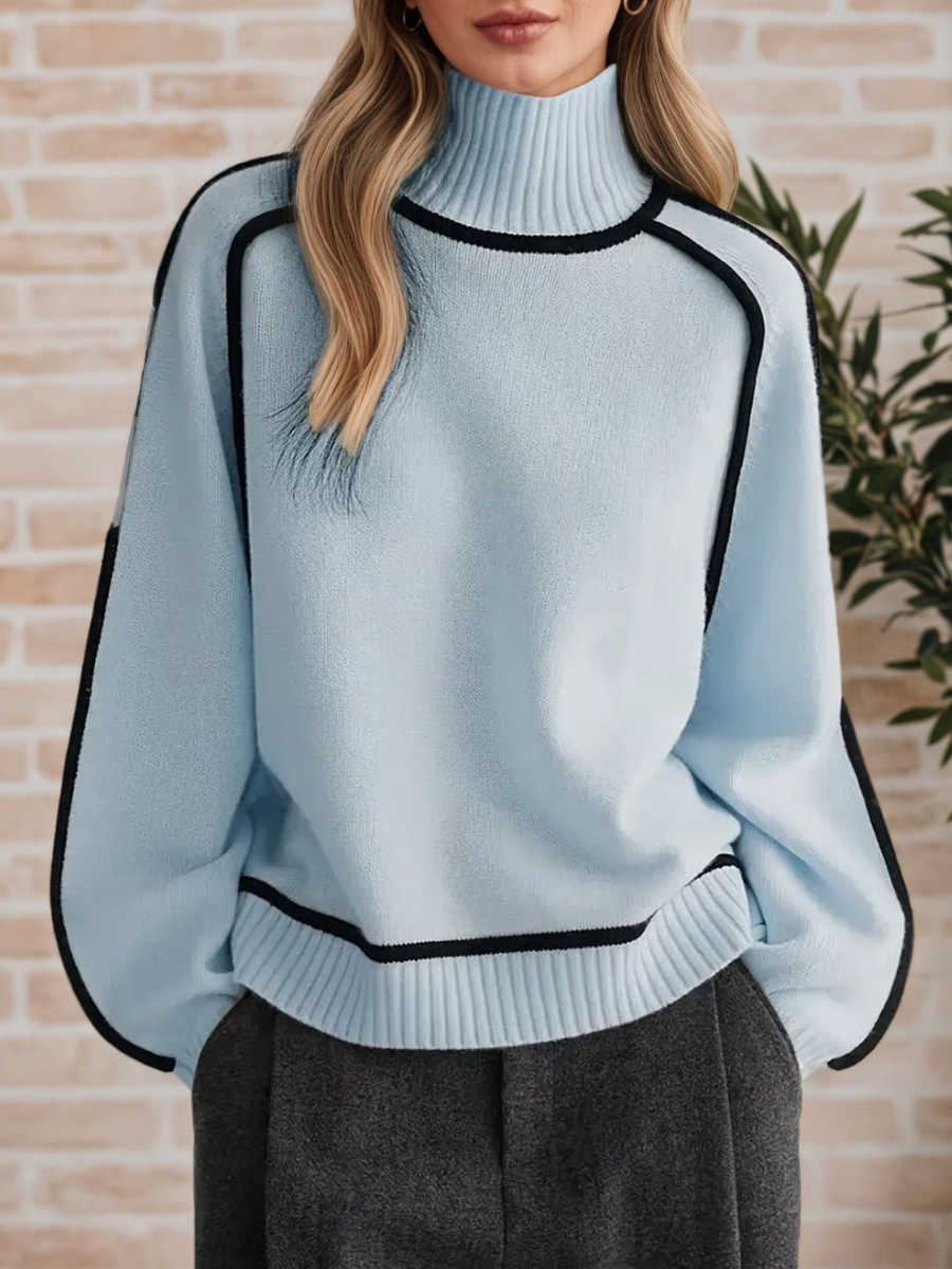 Donna | Maglione Elegante a Collo Alto