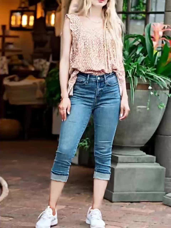 Diana | Jeans Capri Retro che Valorizzano la Tua Forma