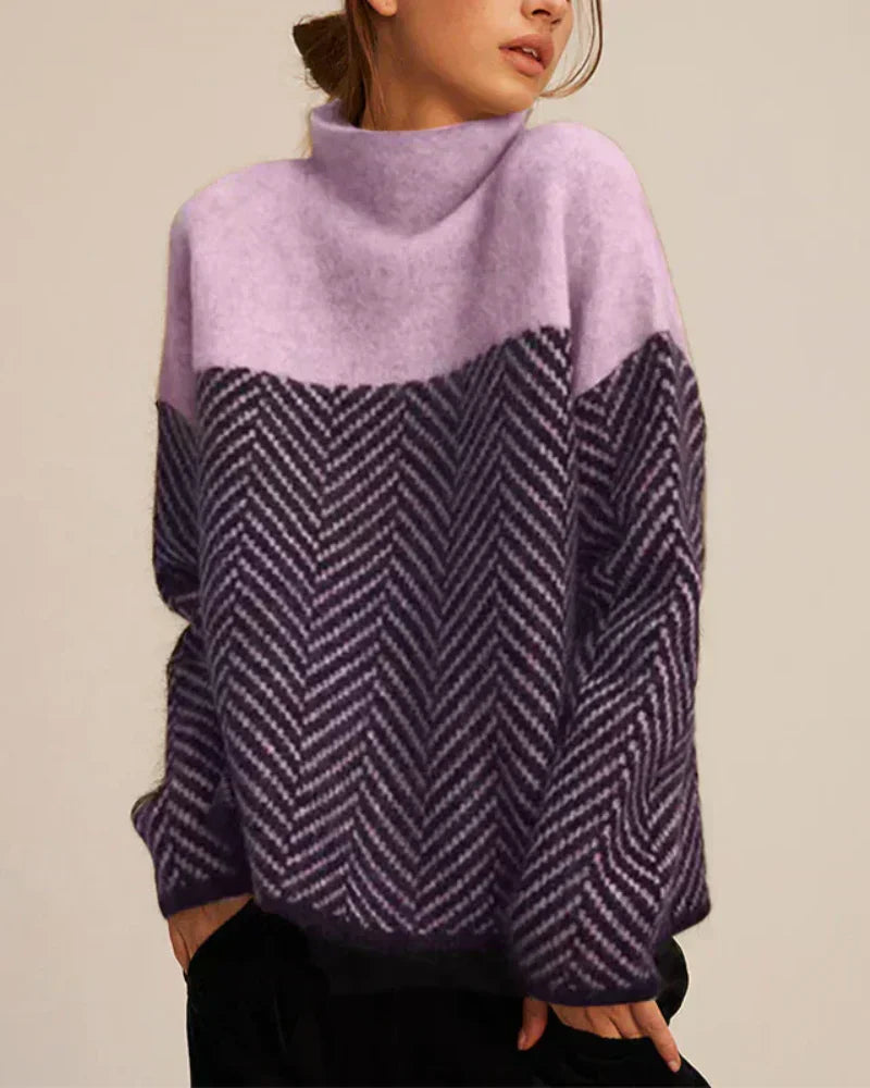Norah | Maglione in Cotone con Collo Alto