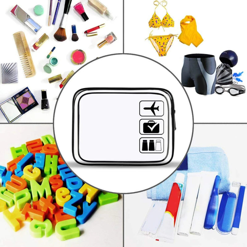 Borsa Trucco Trasparente