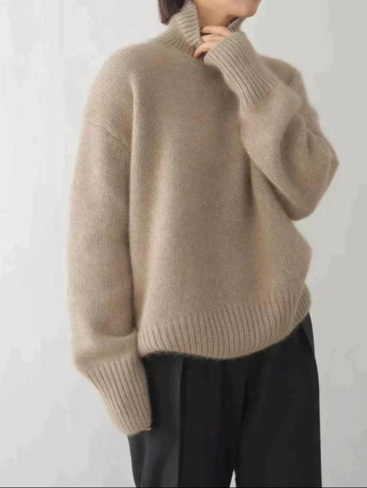 Amaya | Maglione Collo Alto in Cashmere Lussuoso