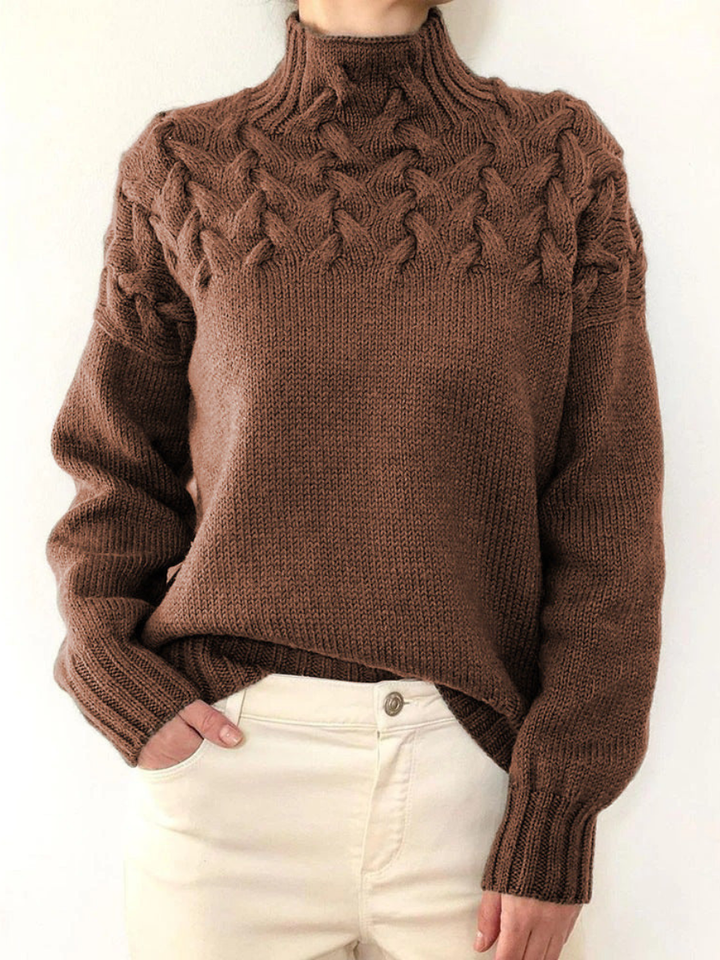 Helena | Maglione a Collo Alto Caldo