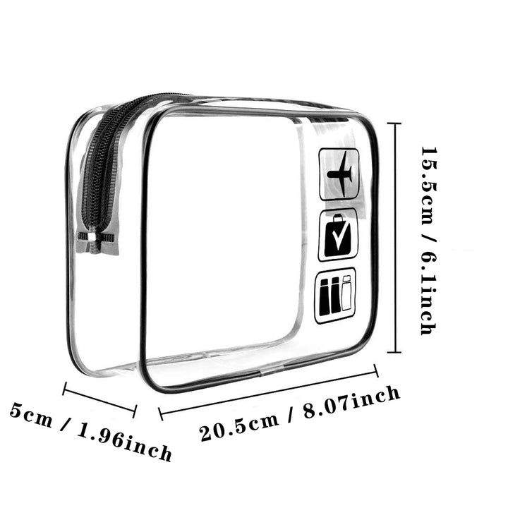 Borsa Trucco Trasparente