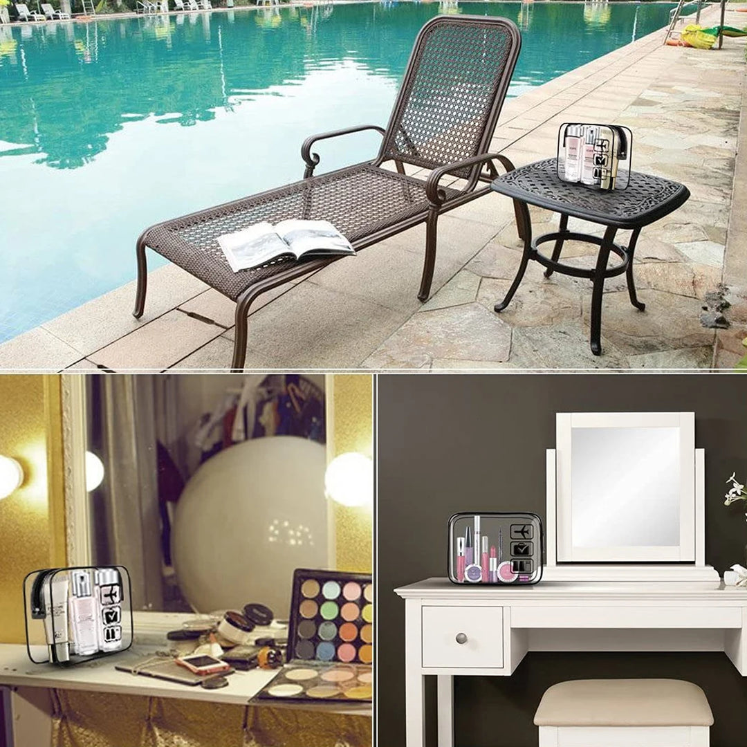 Borsa Trucco Trasparente